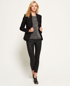 Superdry Superlative Blazer Női Kabát Fekete | CVWFY5213